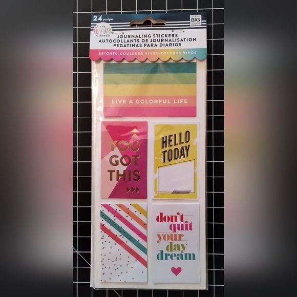 The Happy Planner, Journaling Flip Stickers - Brights - Picture 3 of 4